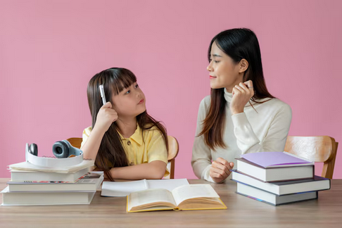teaching assistant. Asian image